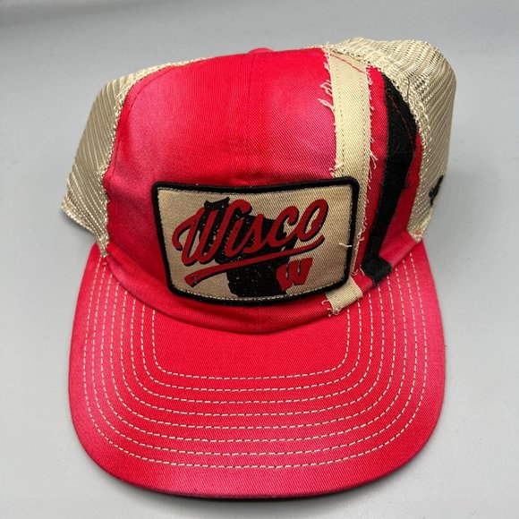 Fanatics Other - Wisconsin Badgers Trucker Hat Men Red Fanatics NCAA Snap‎ Back Cap New